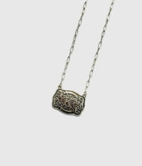 BUCKLE INITIAL NECKLACE