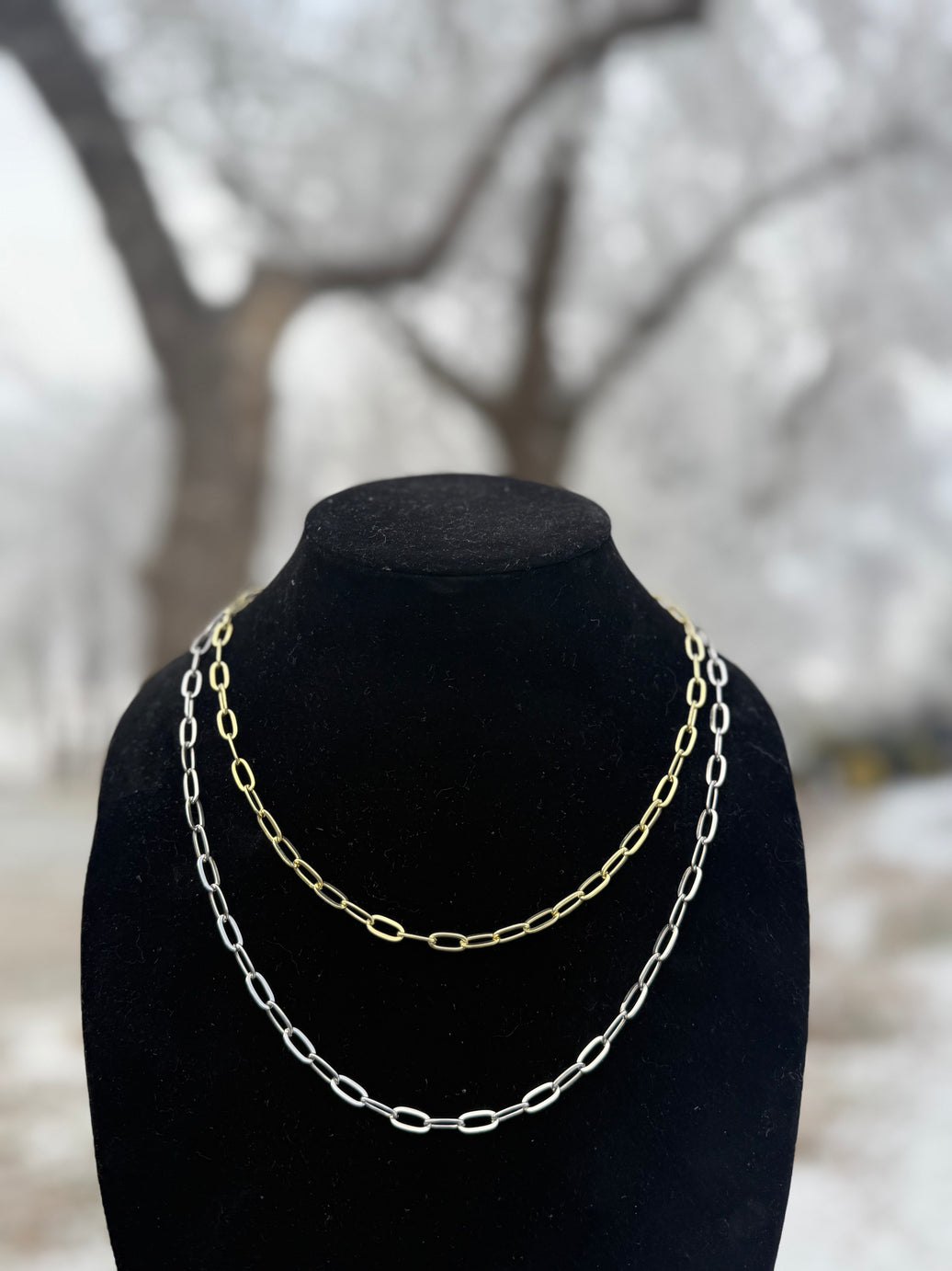 PAPERCLIP CHAIN NECKLACE