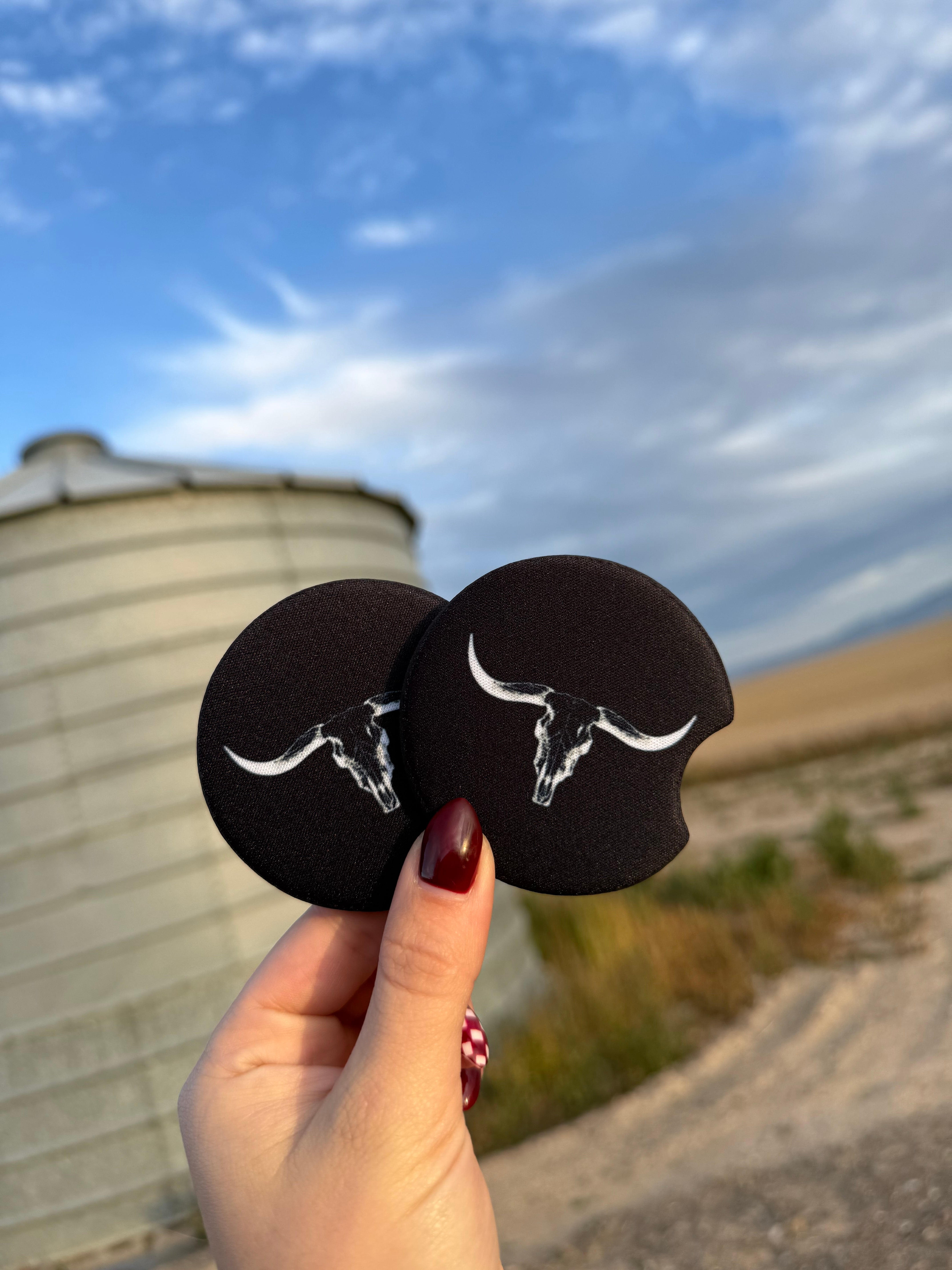 LONG HORN CAR COASTER