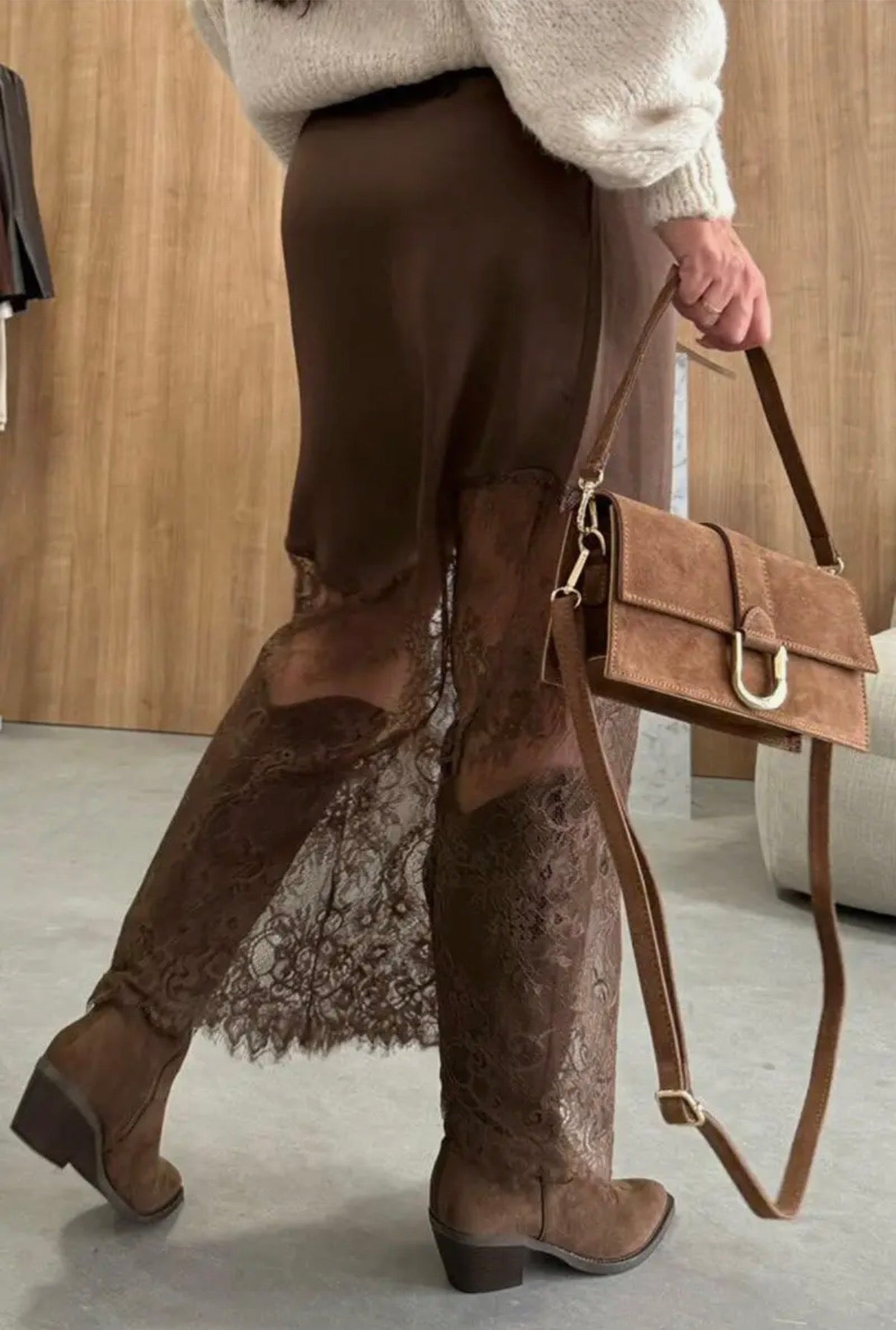 ASYMMETRICAL LAYERED SKIRT