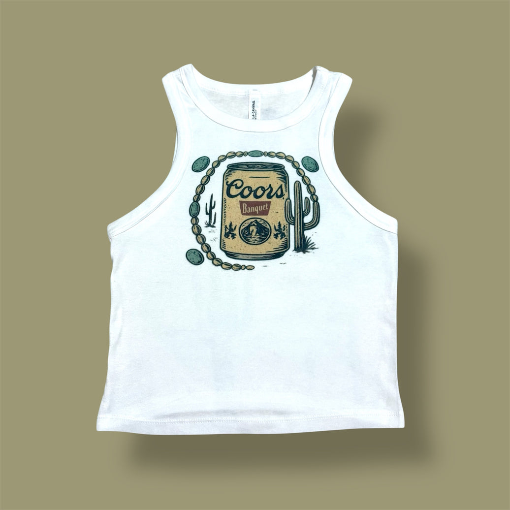 COORS CROPPED TANK